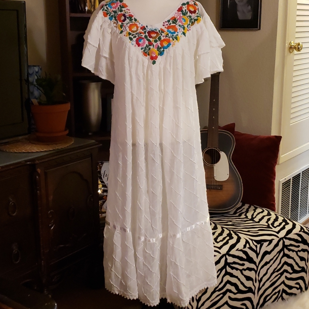 Traditional Bohemian Mexican sundress